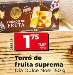 Oferta de Dia Dulce Noel - Turron De Fruta Suprema por 1,75€ en Dia