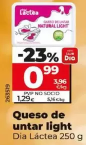 Oferta de Dia Lactea - Queso De Untar Light por 0,99€ en Dia