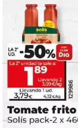 Oferta de Solís - Tomate Frito por 3,79€ en Dia