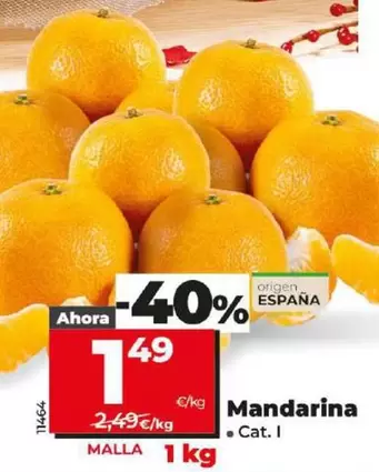 Oferta de Mandarina por 1,49€ en Dia