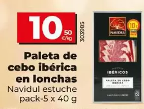 Oferta de Navidul - Paleta De Cebo En Lonchas por 10€ en Dia