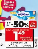 Oferta de Nestlé - Postre Lacteo Yogolino De Platano por 2,99€ en Dia