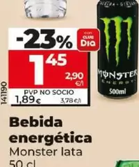 Oferta de Monster - Bebida Energetica por 1,45€ en Dia