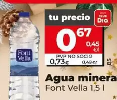 Oferta de Font Vella - Agua Mineral por 0,67€ en Dia