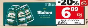 Oferta de Mahou - Cerveza Clasica por 6,89€ en Dia