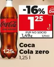 Oferta de Coca-Cola - Zero por 1,25€ en Dia