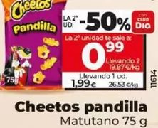 Oferta de Matutano - Cheetos Pandilla por 1,99€ en Dia