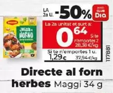 Oferta de Maggi -  Directo Al Horno Hierbas por 1,29€ en Dia