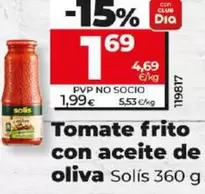 Oferta de Solís - Tomate Frito Con Aceite De Oliva por 1,69€ en Dia