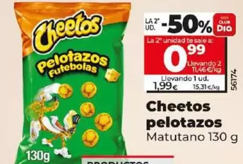 Oferta de Matutano - Cheetos Pelotazos por 1,99€ en Dia