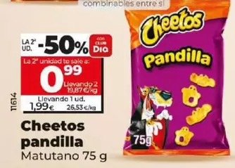 Oferta de Matutano - Cheetos Pandilla por 1,99€ en Dia