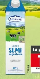 Oferta de Asturiana - Leche Semidesnatada por 1,07€ en Dia