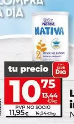 Oferta de Nativa - Leche Infantil 2 por 10,75€ en Dia