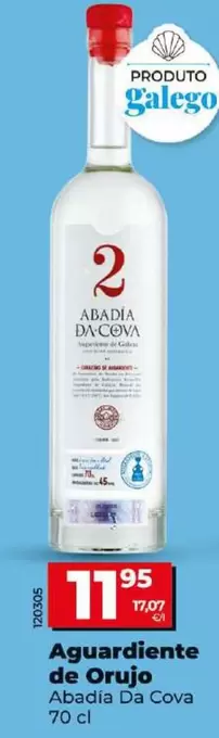 Oferta de Abadia Da Cova - Aguardiente De Orujo por 11,95€ en Dia