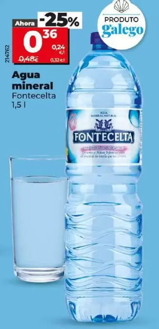 Oferta de Fontecelta - Agua Mineral por 0,36€ en Dia