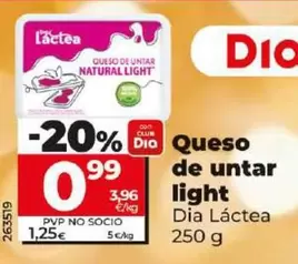 Oferta de Dia Lactea - Queso De Untar Light por 0,99€ en Dia