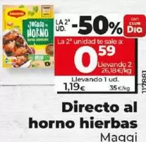 Oferta de Maggi - Directo Al Horno Hierbas por 1,19€ en Dia