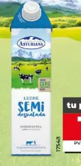 Oferta de Asturiana - Leche Semidesnatada por 1,07€ en Dia