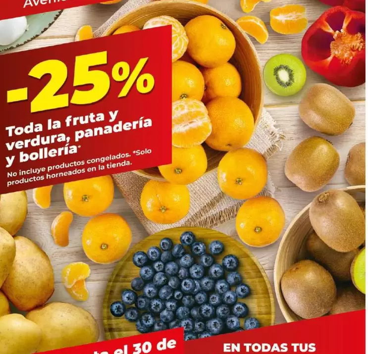 Oferta de Toda La Fruta Y Verdura, Panaderia Y Bolleria en Dia