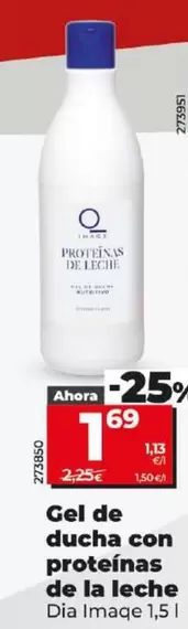 Oferta de Dia Imaqe - Gel De Ducha Con Proteinas De La Leche por 1,69€ en Dia