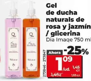 Oferta de Dia Imaqe - Gel De Ducha Naturals De Rosa Y Jazmin / Glicerina por 1,09€ en Dia