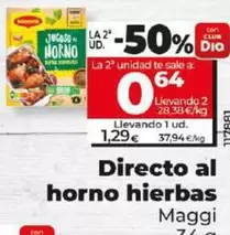 Oferta de Maggi - Directo Al Horno Hierbas por 1,29€ en Dia