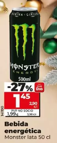 Oferta de Monster - Bebida Energetica por 1,45€ en Dia