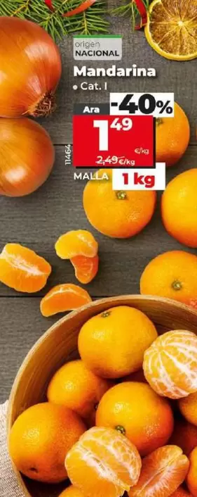 Oferta de Mandarina por 1,49€ en Dia