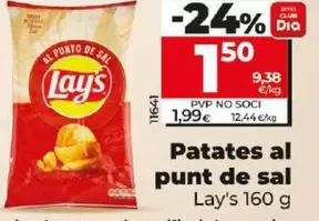 Oferta de Lay's - Patatas Al Punto De Sal por 1,5€ en Dia