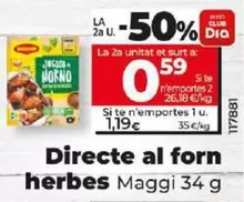 Oferta de Maggi -  Directo Al Horno Hierbas por 1,19€ en Dia