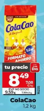 Oferta de Cola Cao - 1,2 Kg por 8,49€ en Dia