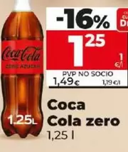 Oferta de Coca-Cola - Zero por 1,25€ en Dia