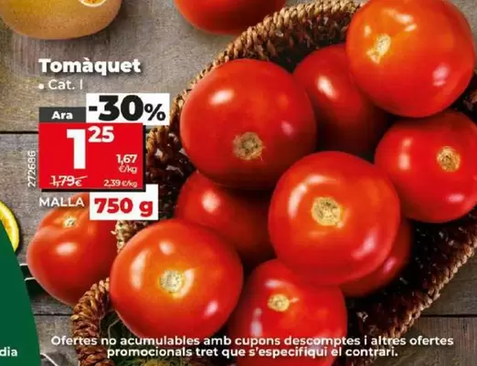 Oferta de Tomate por 1,25€ en Dia