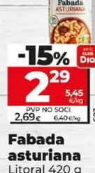 Oferta de Litoral - Fabada Asturiana por 2,29€ en Dia