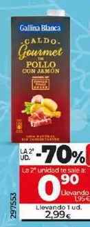 Oferta de Gallina Blanca - Caldo Gourmet Pollo Con Jamon por 2,99€ en Dia