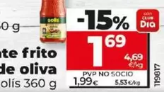 Oferta de Solís - Tomate Frito Con Aceite De Oliva por 1,69€ en Dia