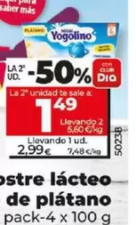 Oferta de Nestlé - Postre Lácteo Yogolino De Plátano por 2,99€ en Dia