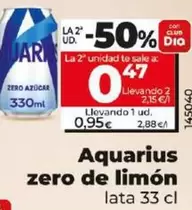 Oferta de Aquarius - Zero De Limon por 0,95€ en Dia