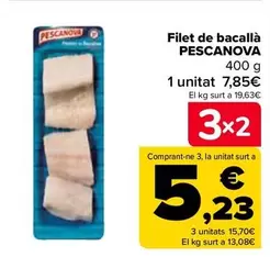 Oferta de Pescanova - Filete De Bacalao  por 7,85€ en Carrefour