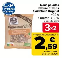 Oferta de Carrefour - Nueces Peladas Nature Of Nuts Original por 3,89€ en Carrefour