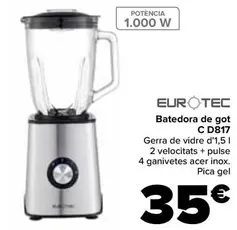 Oferta de Eurotec - Batidora De Vaso C D817 por 35€ en Carrefour