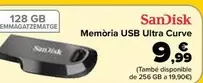 Oferta de Sandisk - Memoria Usb Ultra Curve por 9,99€ en Carrefour