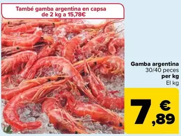 Oferta de Gambon por 7,89€ en Carrefour