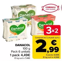 Oferta de Danacol - 100 G por 4,49€ en Carrefour