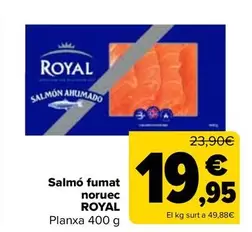 Oferta de Royal - Salmón Ahumado Noruego  por 19,95€ en Carrefour