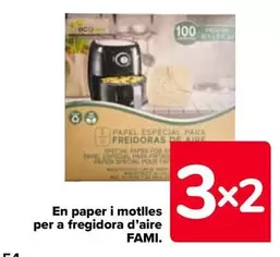 Oferta de Fami - En Papel Y Molde Para Freidora De Aire  en Carrefour