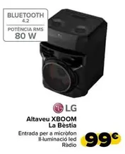 Oferta de LG - Altavoz Xboom La Bestia por 99€ en Carrefour