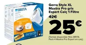 Oferta de Jarra Style Xl Maxtra Pro Gris Experto Cal 1 Filtro por 25€ en Carrefour