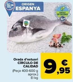 Oferta de Circulo De Calidad - Dorada De Estero por 9,95€ en Carrefour