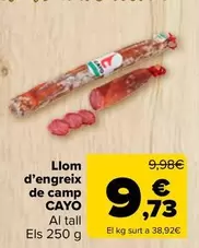 Oferta de Cayo - Lomo De Cebo De Campo  por 9,73€ en Carrefour